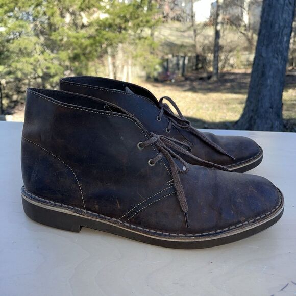 Clarks Bushacre Chukka Boots Men’s 11.5M Leather Brown Lace-Up main image 8
